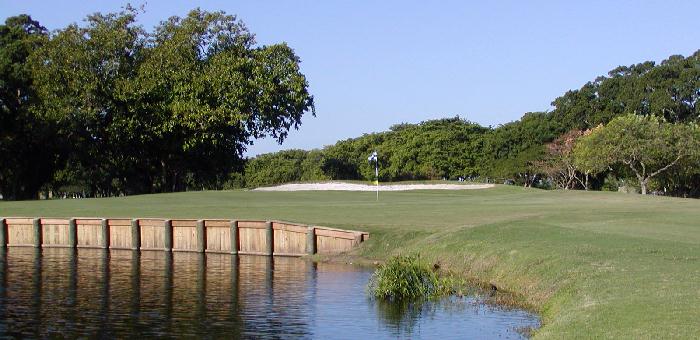Fort Pierce Golf Hole over water