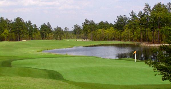 The Carolina Golf Club 9th hole in the Pinehurst Golf area