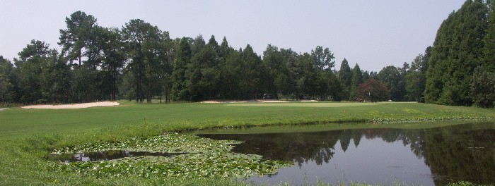 Whispering Pines Golf Club in the Pinehurst Golf AreaWhispering Pines Golf hole 14 in the Pinehurst Golf Area