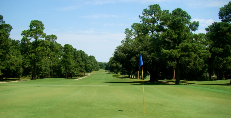 Name Golf Course Hole 1, View of Green