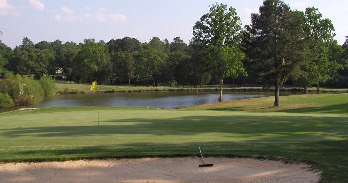 Lancaster Golf Hole 18 Looking Back