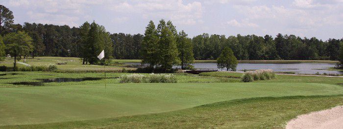 The Wellman Golf Club between Sumter and Myrtle Beach SC - Hole 18 Looking Back